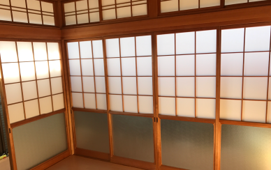 障子張り替え